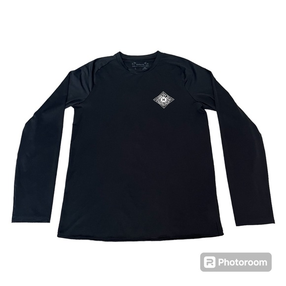 Hurley size Small men’s long sleeve black sun shirt - Picture 1 of 8
